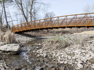 Chapman Mills trail reopens with new accessible bridge